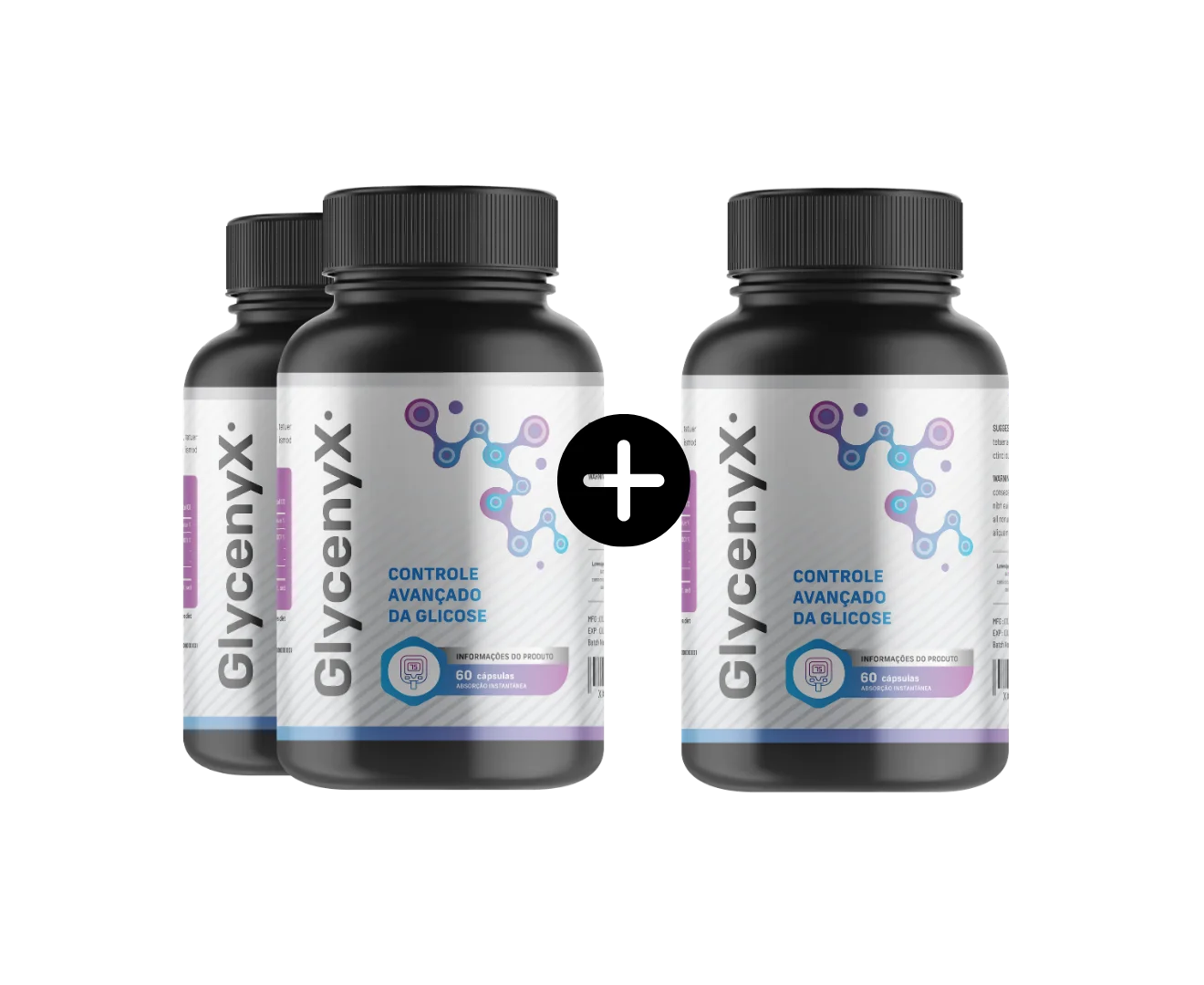 GlycenyX 3 frascos